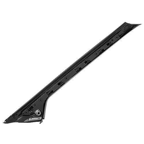 Image of ECOTRIC Windshield A-Pillar Molding Trim Compatible with 2011-2019 Ford Explorer Replace for BB5Z7803144AA BB5Z-7803136-AA BB5Z7803136BA BB5Z-7803144-AA Window Trim Panel Passenger Side Outer&Inner