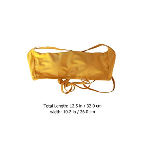 SOIMISS Mulheres Cinta Biquíni Top Maiô Fio Dental Maiô Fissão Swimwear (Amarelo- L)