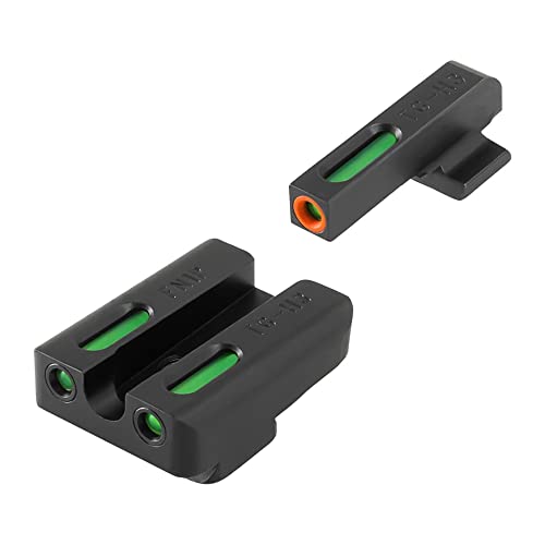 Image of Truglo TFX PRO Handgun Sight, Glowing Shock Proof Tritium and Fiber Optic Night Sight for Handguns, Compact, Durable, and Snag Free Sight
