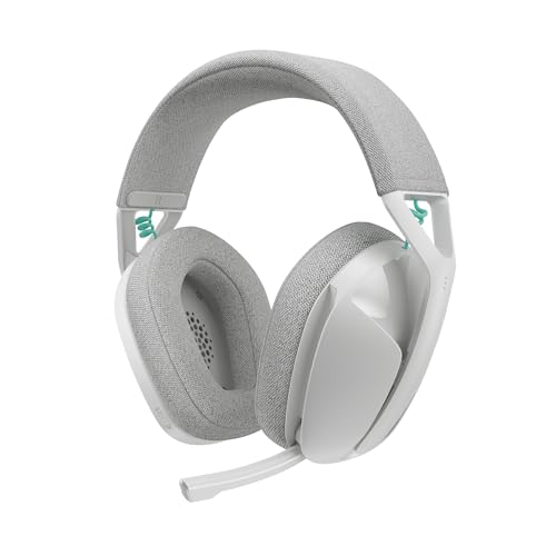 Logitech G G321 Lightspeed, Auriculares inalámbricos Bluetooth para Gaming, Comodidad y Ajuste dinámicos, micrófono de Varilla 16 kHz, PC, PS4, PS5, Nintendo Switch y Dispositivos móviles - Blanco