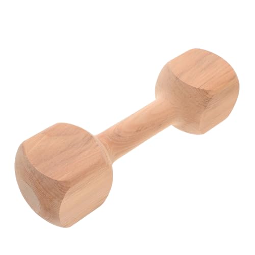 GANAZONO Wooden Dumbbells for Safe Barbell Weight for Early Exercise Promotes Active Play Gym Equipment for Home and Kindergarten Encourages Fitness Parent Interaction
