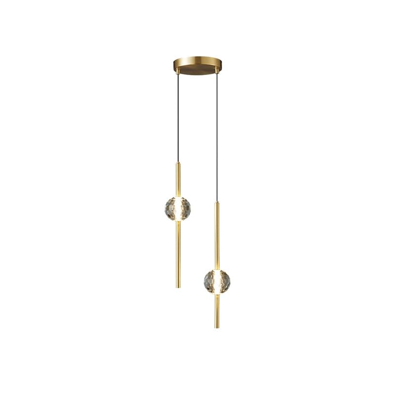 Lampe suspendue cristal G9 réglable pour corriger le manque de clarté