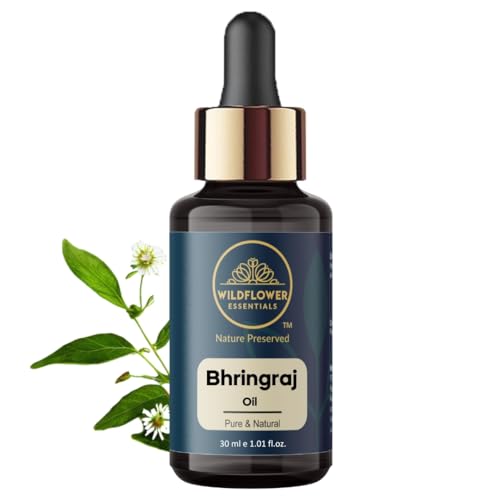 Image of Bhringraj Oil (Eclipta alba) Pure | Non-Sticky | Lightweight | For Scalp & Hair | Men & Women (30ml)