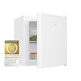 Exquisit Mini-Gefrierschrank GB505-040E weiss | Mini Gefrierschrank klein 33 L Volumen | 4 Sterne | Tiefkühlschrank klein & kompakt
