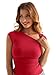 EasyGala Womens Double Lined Cap Sleeve Tops Boat Neck Shirts Slim Fitted Going Out Tees Y2k Clothes Summer Basic T Shirts Red M