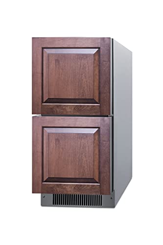 Summit Appliance Adrd15 15" Wide 2-Drawer All-Refrigerator, Ada Compliant, Panel-Ready Drawer Fronts, Interior Lighting, Digital Display, Digital Thermostat, No-Frost Operation, 2.8 Cu.ft Capacity #TOP7