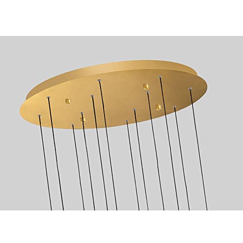 Escalier en colimaçon sublimé par un lustre 12 lumières moderne LED - 4