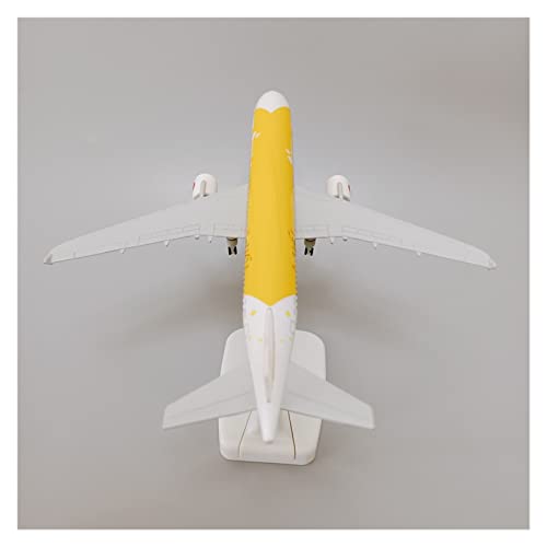 Maqueta de avión Airbus A320 de 20cm de metal resistente para evitar roturas en vitrinas 2