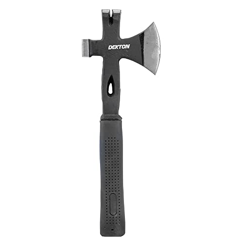 Dekton 13″ Multi-purpose Hatchet-versatile Ax For Cutting, Chopping, & Splitting| High-carbon Steel Blade For Durability, Sharpness| Ergonomic Fiberglass Handle| Ideal For Camping, Outdoor Activities
