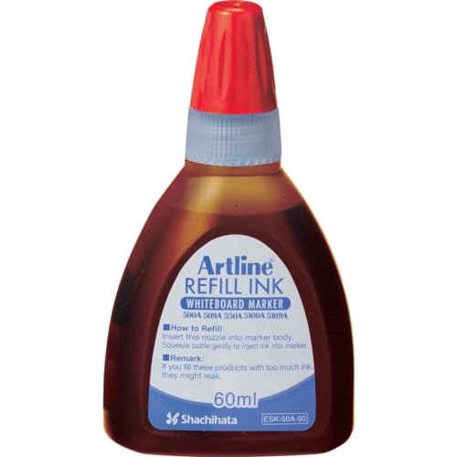 Artline Refill Ink (ESK-50A, RED) for Artline 5109A Big Nib Markers, Plus 500A, 509A, 550A, and 5100A Whiteboard Markers