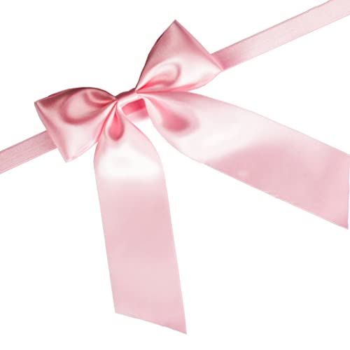 IHKFILAN Double Face Satin Ribbon in Rose Pink (25 mm x 22.86 m), Matt Shiny Gift Ribbon for Decorating Crafts - Image 2