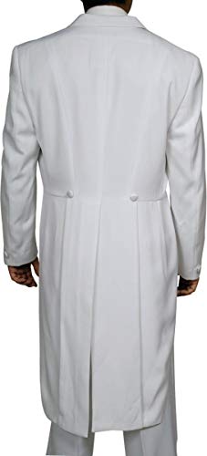 Men's White Tuxedo Tails Includes Tailcoat and Tuxedo Pants2