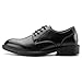 JITAI Boy's Oxford Dress Shoes Casual Comfort Uniform Formal Fashion Shoes, Black/01, 3 US