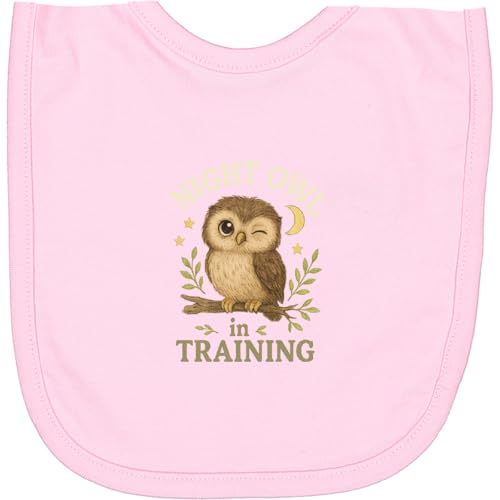 inktastic Night Owl in Training Cute Owl Design Newborn Bib