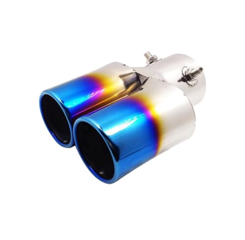 Tubo de escape trasero doble universal de 63mm para solucionar el desgaste del silenciador