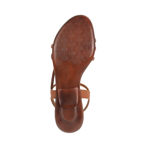 Image of Metro Women Embellished Casual Kitten Heel Sandals