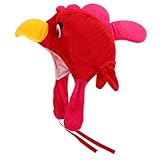 Chapeau en peluche adorable : ce chapeau poulet en peluche craquant apporte une touche charmante et ravissante à toutes vos tenues et occasions. chapeau, déguisement animal