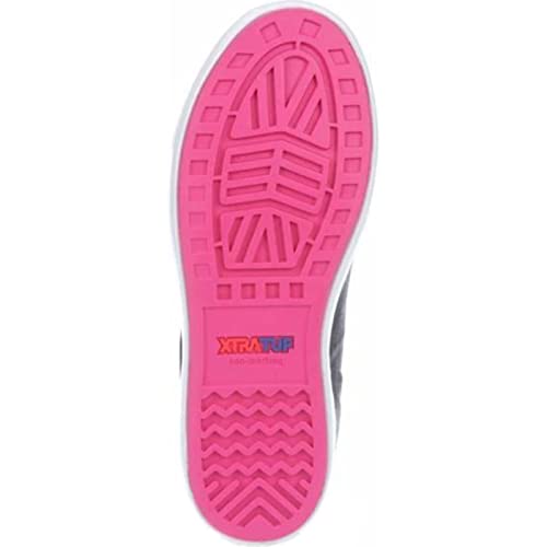 Image of XTRATUF Women's 6 Inch Ankle Deck Boot, Navy /Pink, 6
