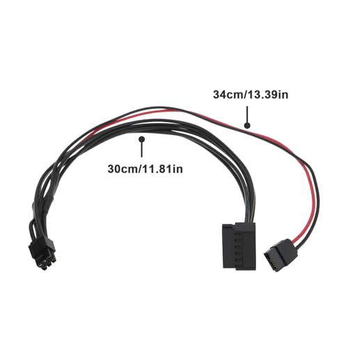 Cable de alimentación SATA 6 pines para escritorio 2pcs miniatura 4