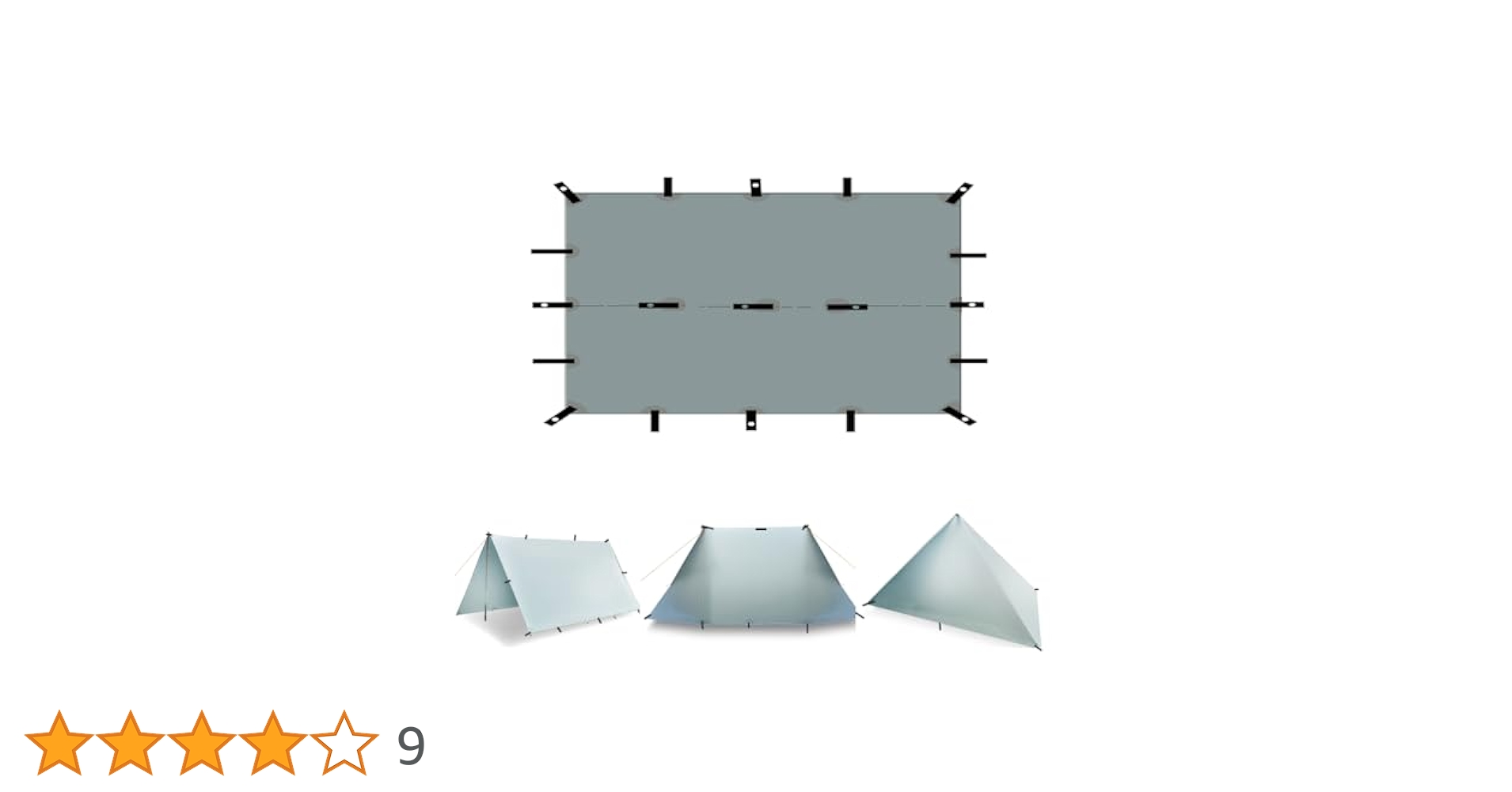 Amazon | aricxi 15D 4x3m シリコンコーティングナイロン超軽量