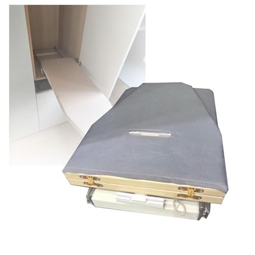 Retractable Ironing Board, Fold Buit-in Closet Ironing Board,Pull-out Install in Cabinet Ironing Board,for Wardrobe Cloakroom Home Apartment(No Ironing Machine Included)(Color 1)