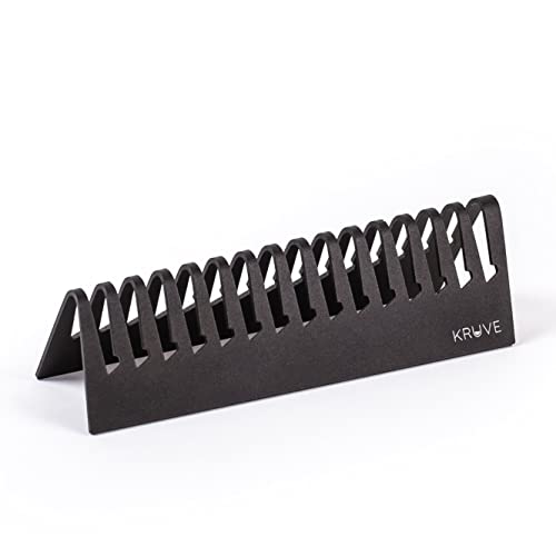 KRUVE Sifter Holder – Aluminum, Holds 15 Sieves, Durable & Sleek Black Anodized Design, Perfect Companion for KRUVE Sifter, Keep Sieves Organized & Ready for Precision Brewing