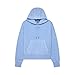 Fox Racing Women's Wordmark Oversized Fleece Pullover Hoodie, Cashmere Blue, Large