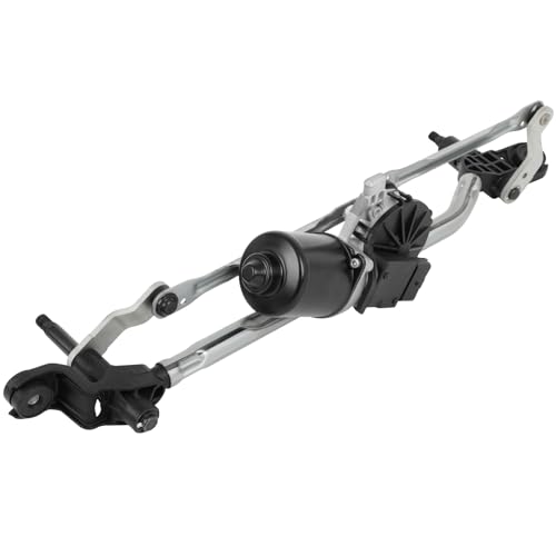 Image of ROADFAR Front Wiper Motor and Linkage Assy Replacement for Renault for Megane III 2009-2019 064300344010,TGECS05E Wiper Motor 4 Pins