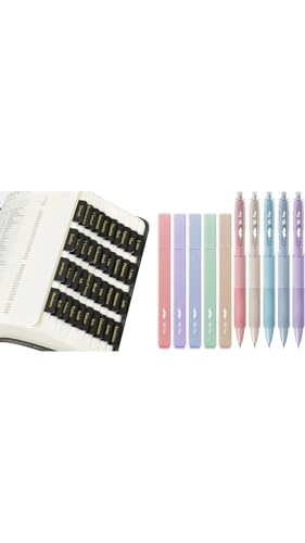 Mr. Pen- Bible Tabs 75 Tabs & Aesthetic Highlighters and Gel Pens 10 Pack