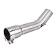 Motorrad Auspuff Mittelrohr, KIMISS Edelstahl Motorrad-Vollauspuffsystem-Mittelrohr-Verbindungsverbindung für FZ1 FZ1-N 2006–2015
