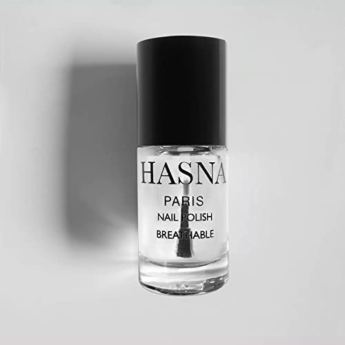 Hasna Paris - Vernis à Ongles Halal - Éco-Responsable - Brillance et Longue Tenue - Facile à Appliquer - 6ml (BASE & TOP COAT) Cover