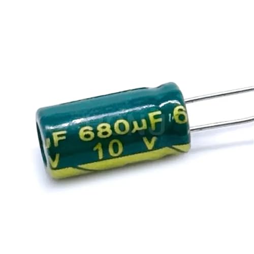 Condensateur électrolytique 680uf 10v radial 6x12mm en aluminium pour circuit imprimé 20pcs