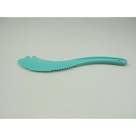 TUPPERWARE Messer Käsemesser türkis Käse Messer Kunststoff Cover