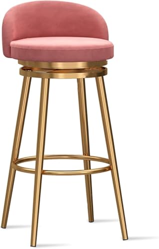 Juego de 3 taburetes de bar modernos de terciopelo con patas de metal dorado de 25.6 pulgadas de alto, taburetes de cocina, sillas de comedor con respaldo bajo, paleta de color blanco y negro