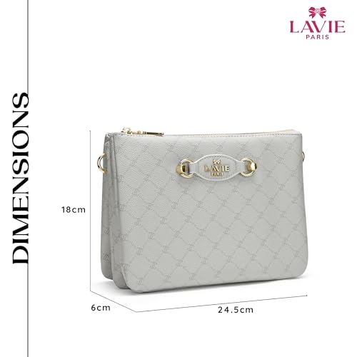 Image of LAVIE PARIS Women's Melvin 5 Compartment Crossbody Sling Bag | Ladies Purse Handbag | Gift for Women