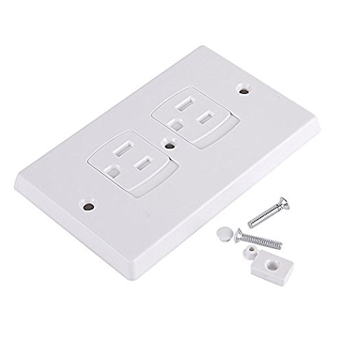 seonos Baby Outlet Covers, Universal Self-Closing Electrical Outlet Cover, Extra Safe Child Safety Guards Wall Socket Plug, Flame Retardant ABS, BPA-Free, Hardware Included