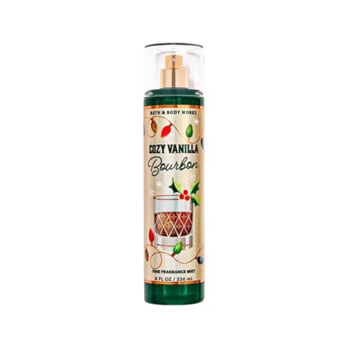 Bath and Body Works Fine Body Fragrance Mist 8 Fluid Ounce (Cozy Vanilla Bourbon)