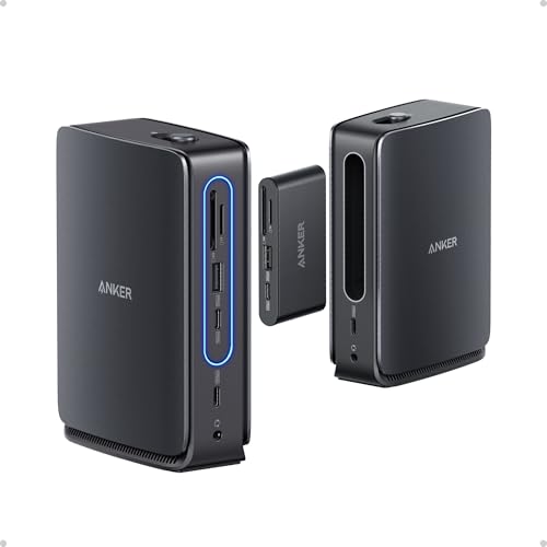 Anker Nano Laptop Dock Integrierter Hub 13-in-1 USB-C Triple-Display (2× HDMI 1× DP) 10Gbps USB-C 3× USB-A Audio SD/TF Ethernet Bis 100W Power Delivery Für Dell Lenovo HP u.v.m.