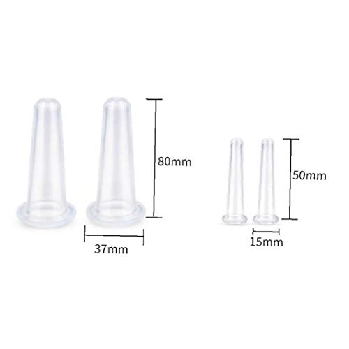 4 pc/pacchetto silicone facciale Cupping Set viso