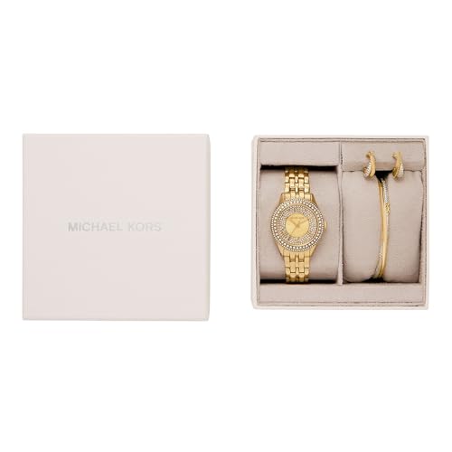 Image of Michael Kors Harlowe Gold Watch MK4974SET