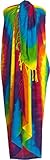Sarong Wrap from Bali Your Choice of Design Beach Cover Up (Tie Dye Swirl Multicolor)