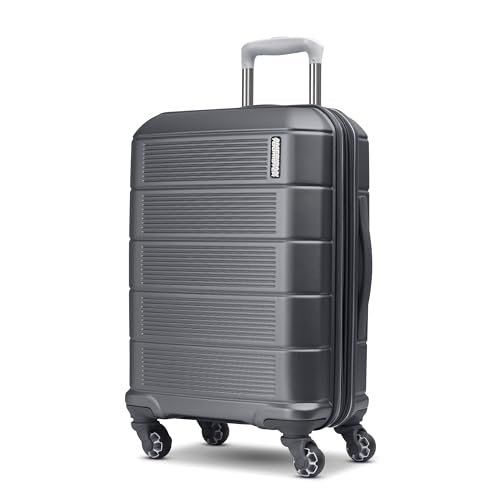 Image of American Tourister Stratum 2.0 Expandable Hardside Luggage with Spinner Wheels, Charcoal, 3-Piece Set (20 /24 /28)