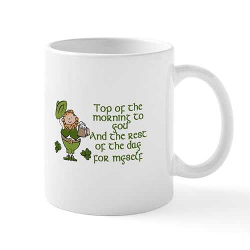 Taza de cerámica blanca 11 oz miniatura 1