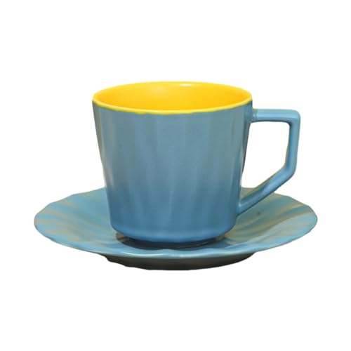 Tasse en céramique européenne avec plateau vert | Set de table