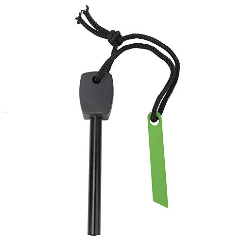 Varilla de pedernal de magnesio, encendedor de fuego, varilla de magnesio portátil con raspador, varilla de pedernal de supervivencia