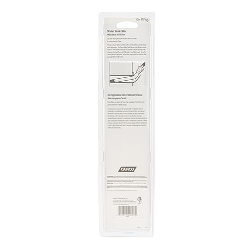 Image of Camco RV Water Tank Filler with Shutoff Valve - Quickly and Efficiently Helps Fill Your Water Tank and Eliminate Line Backflow - Features a 5 /8 inch Tube (40003) (Pack of 6)