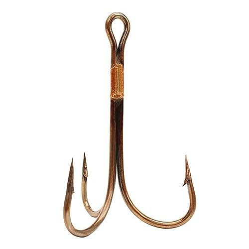 Lake & Stream Tackle Treble Hook, Silver, Size 12/0 (Pack of 36)