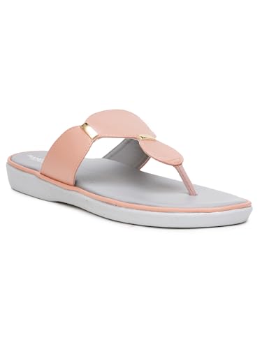 Image of Women's Elevate Comfort Flat Sandals Cushioned Adjustable & Stylish Slip-Resistant Design For Girls /Ladies