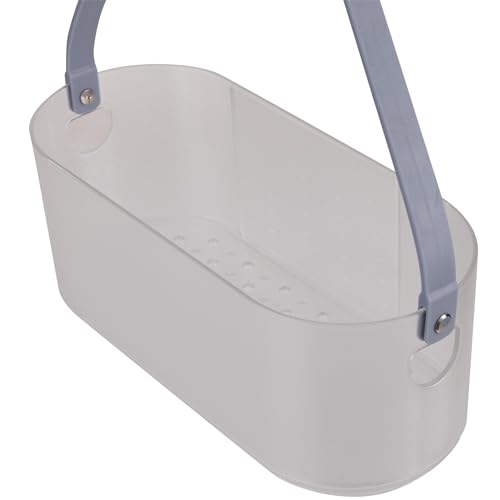 Bath Bliss 2 Way Deluxe Convertible Shower Caddy | Hang Over Shower Head or Shower Door | Bathroom Organization | Self Draining | Rust Resistant Plastic | Frost by Bath Bliss - Used condition - Image 6