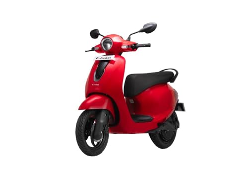Image of Chetak C2501 by Bajaj Auto High Speed Electric Scooter with charger - Racing Red - Ex-Showroom